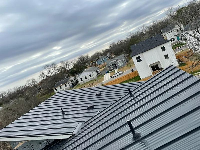 Standing seam metal roof panels with vents for Skylight Repair in Shively